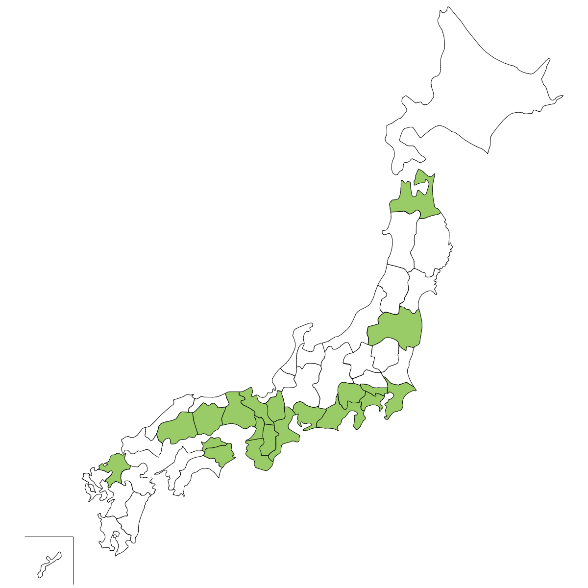 訪れたことがある都道府県