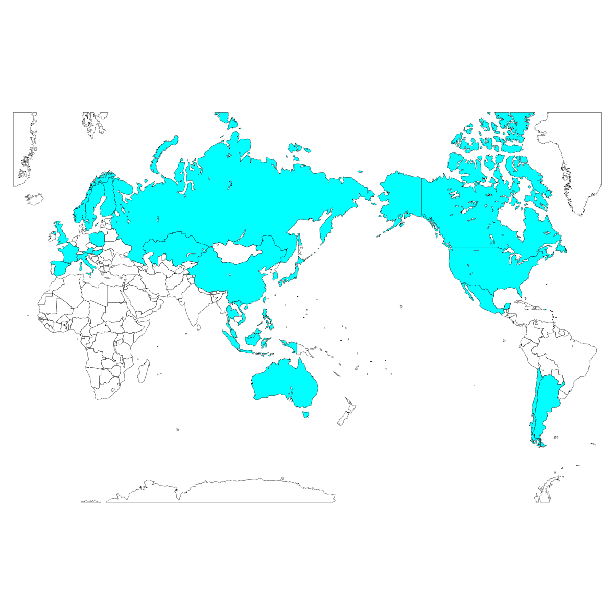 世界地図の地図