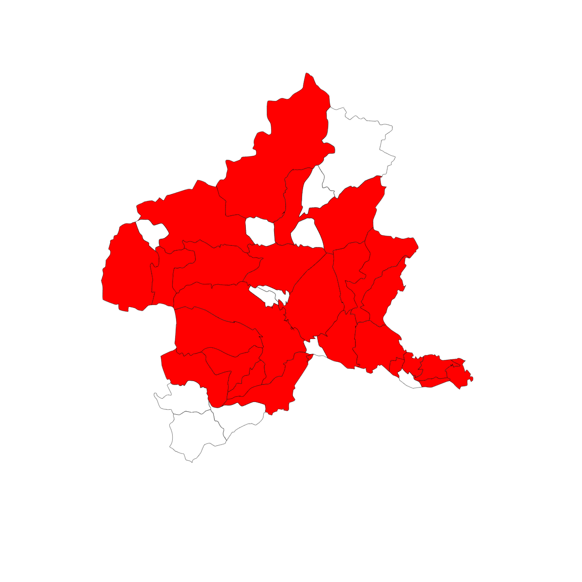 群馬県の地図