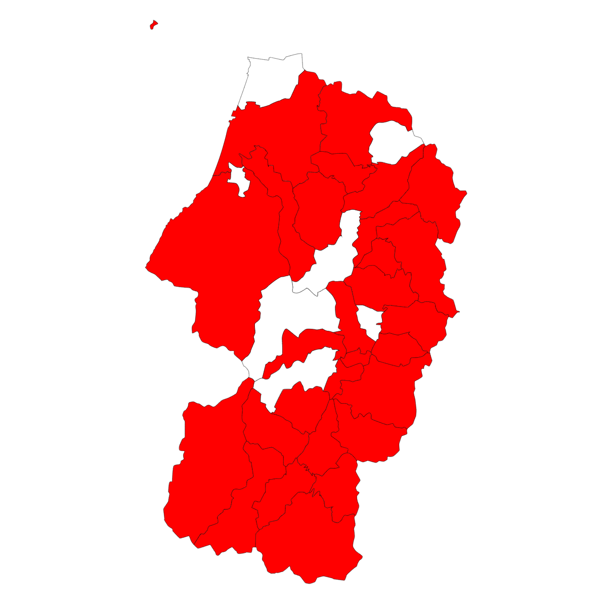 山形県の地図