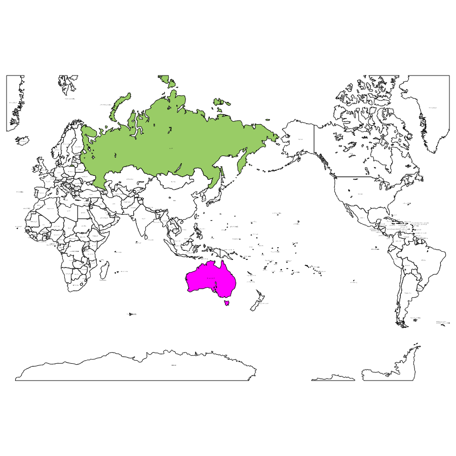 世界地図の地図
